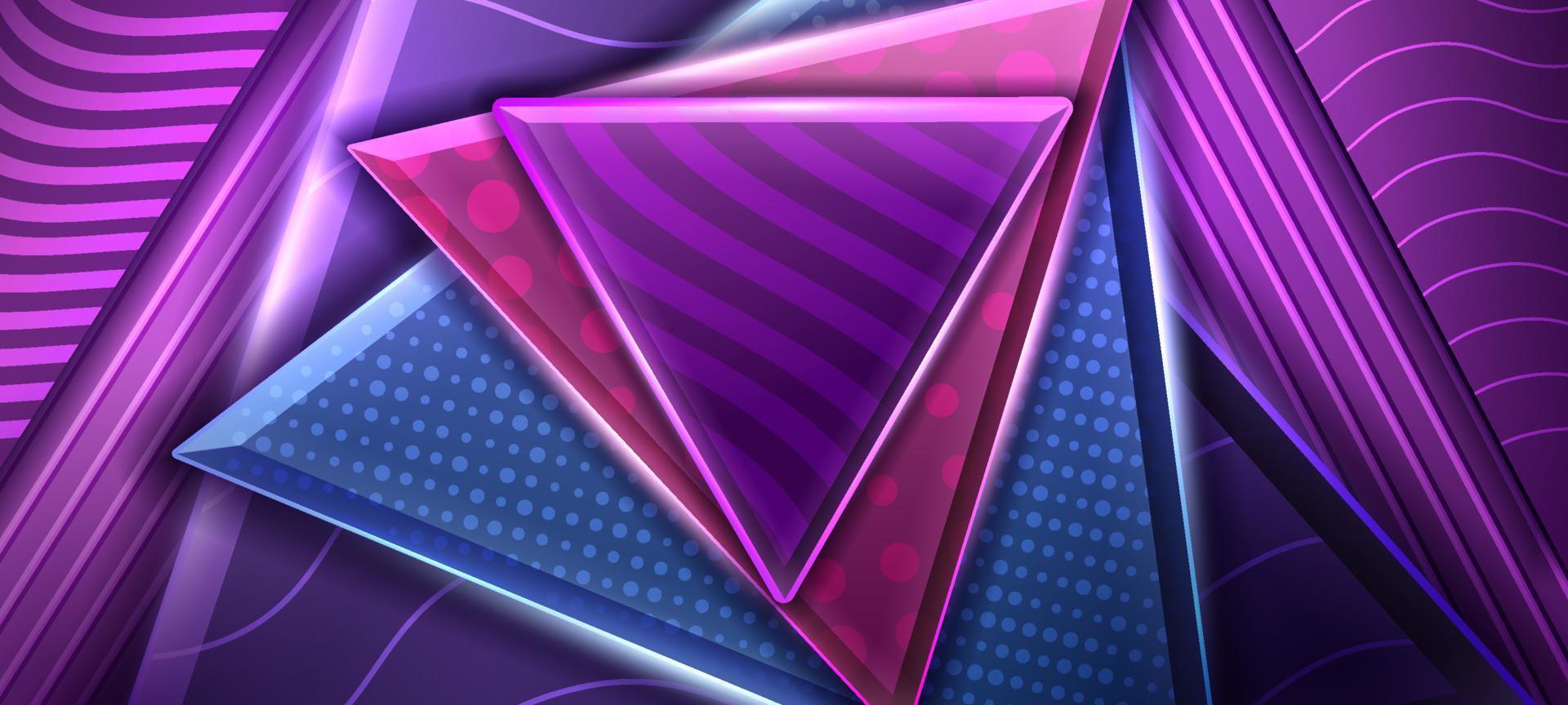 färgrik triangel- abstrakt bakgrund vektor