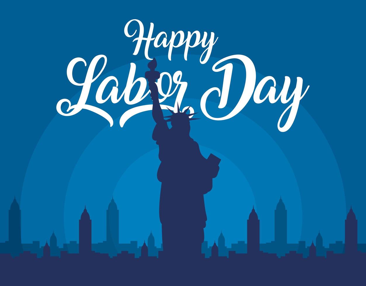 glad usa labor day firande vektor