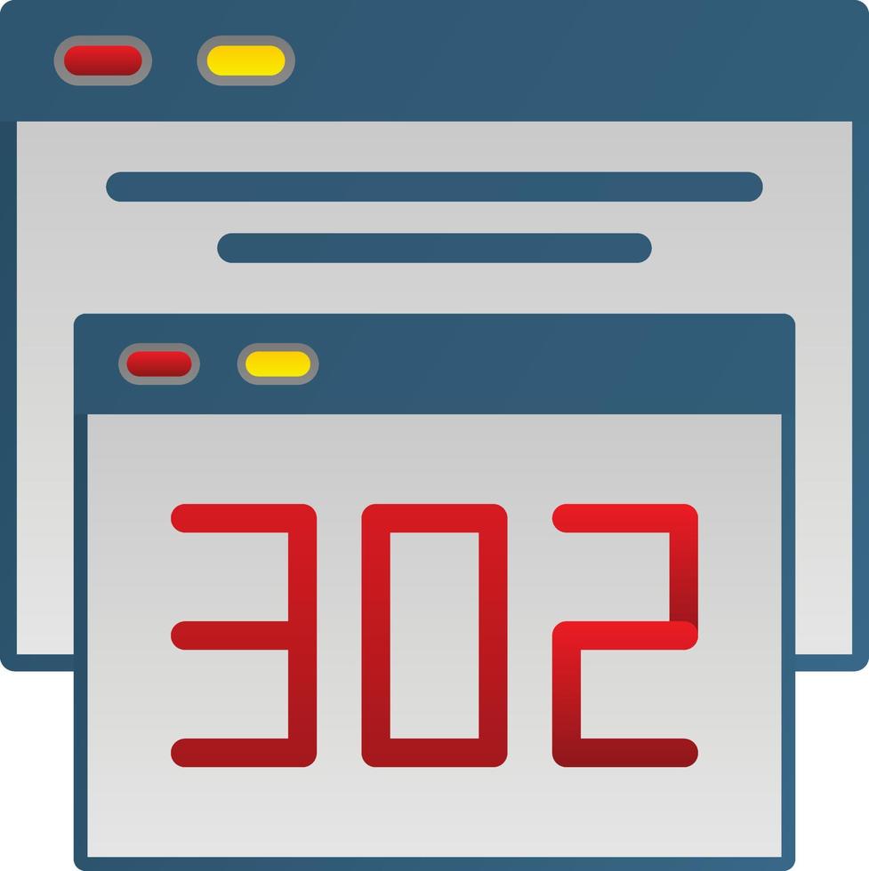 302-Umleitungsvektor-Icon-Design vektor