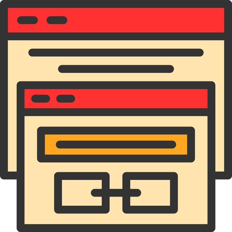 Backlink-Vektor-Icon-Design vektor