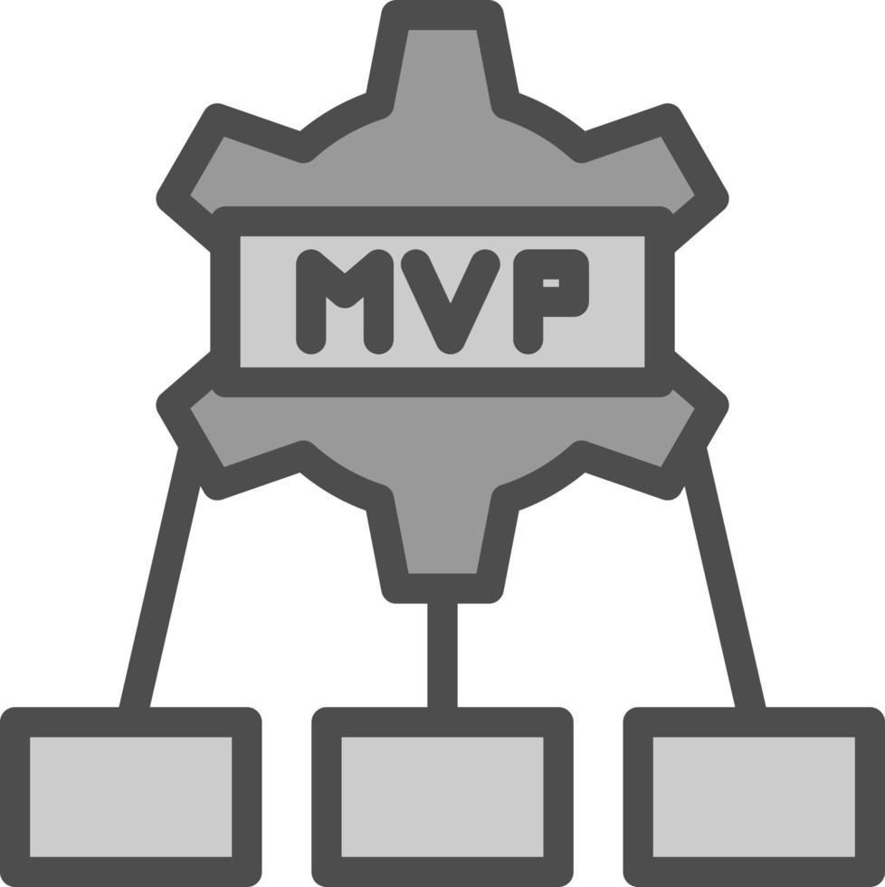 mvp-Vektor-Icon-Design vektor