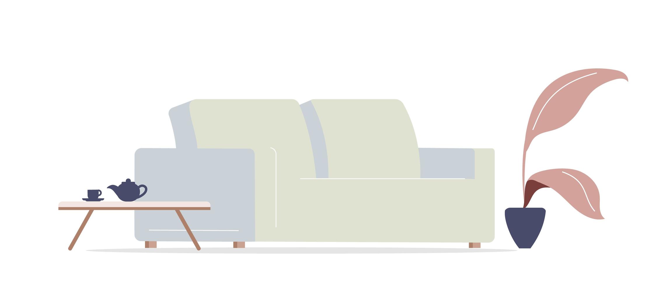 Wohnzimmer Couch vektor