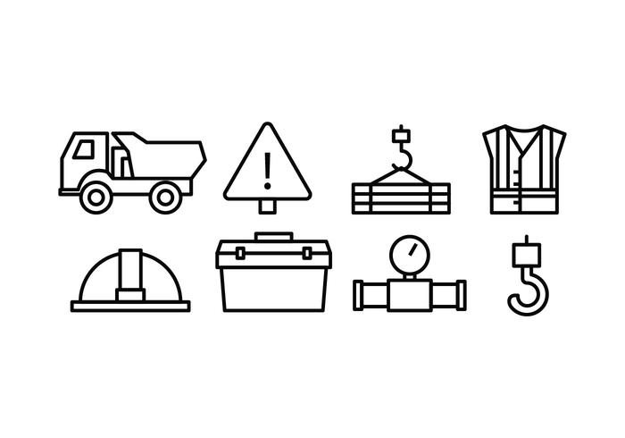 Bau Icon Set vektor