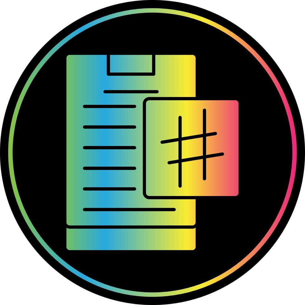 Hashtag-Vektor-Icon-Design vektor