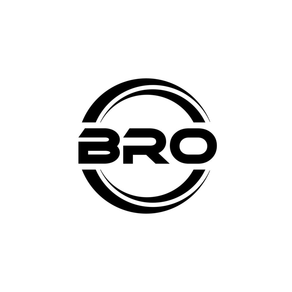 bro brev logotyp design i illustration. vektor logotyp, kalligrafi mönster för logotyp, affisch, inbjudan, etc.