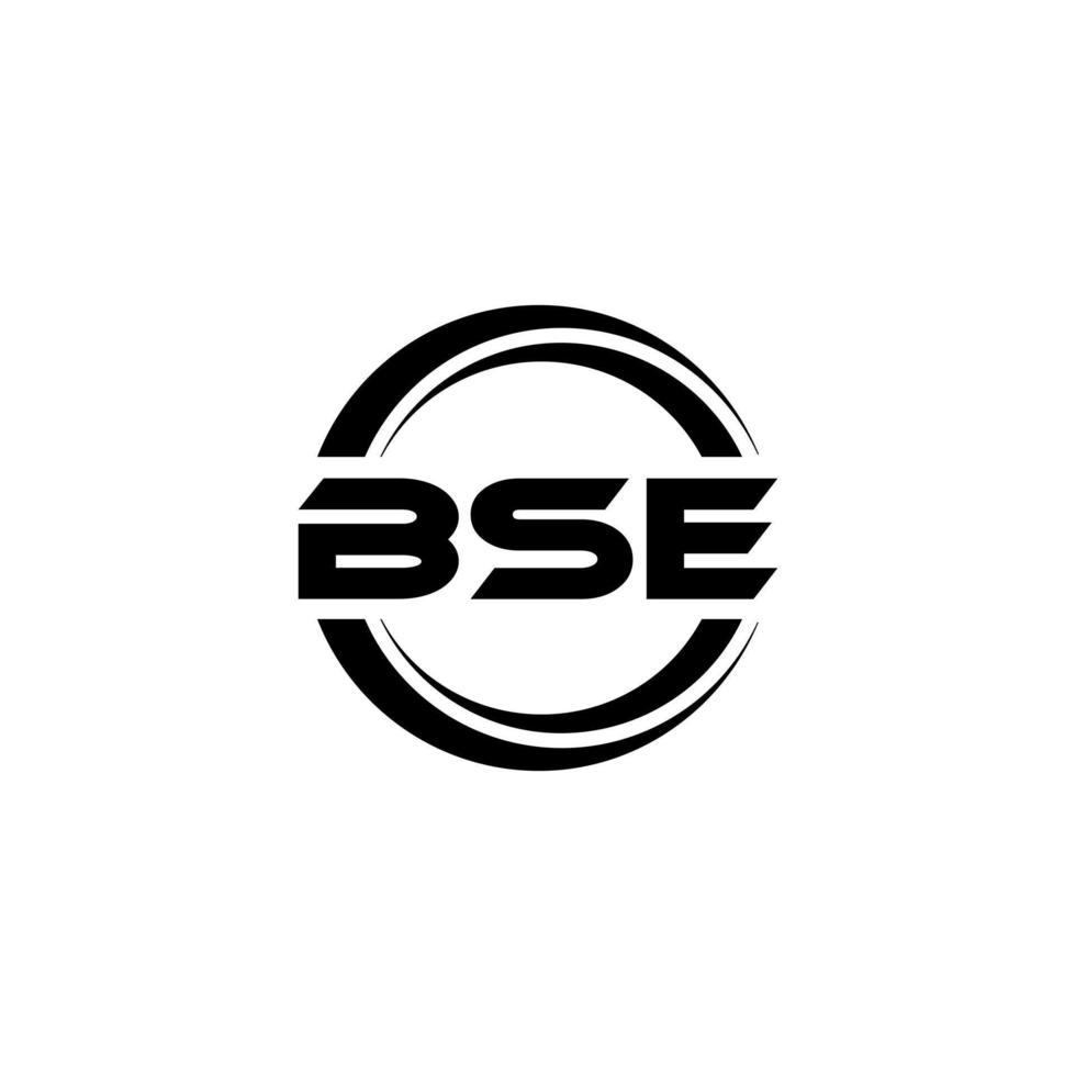 bse brev logotyp design i illustration. vektor logotyp, kalligrafi mönster för logotyp, affisch, inbjudan, etc.