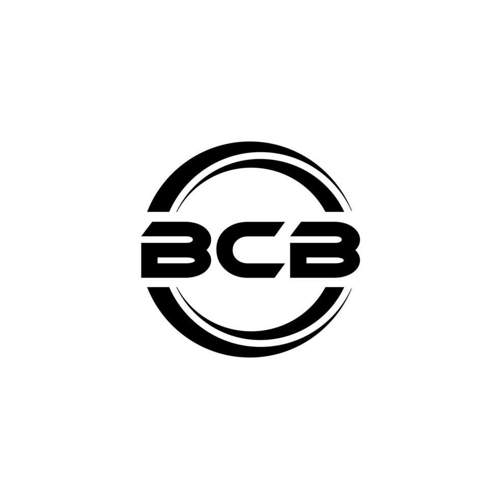 bcb-Brief-Logo-Design in Abbildung. Vektorlogo, Kalligrafie-Designs für Logo, Poster, Einladung usw. vektor
