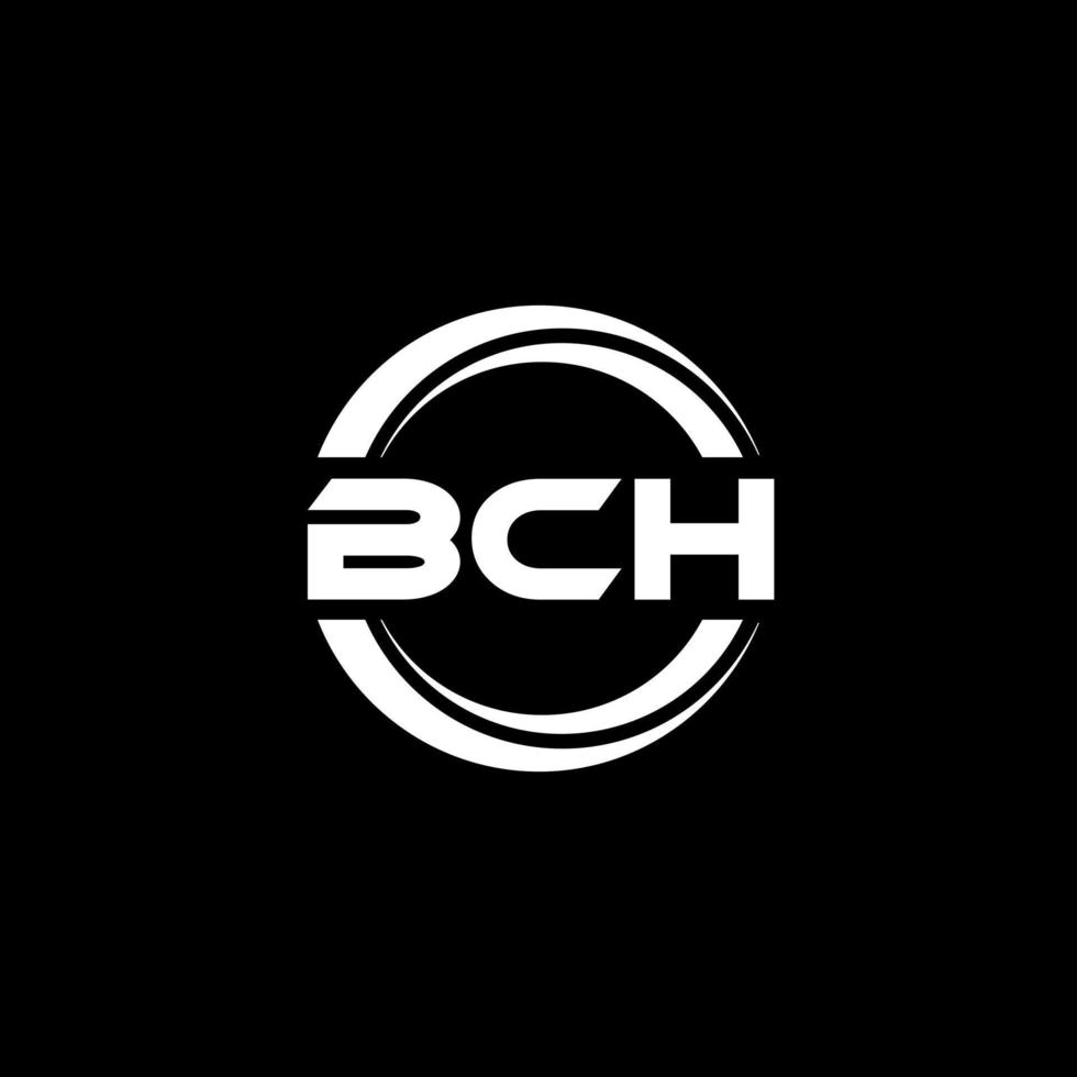 bch brev logotyp design i illustration. vektor logotyp, kalligrafi mönster för logotyp, affisch, inbjudan, etc.