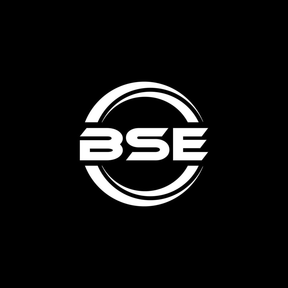 bse brev logotyp design i illustration. vektor logotyp, kalligrafi mönster för logotyp, affisch, inbjudan, etc.