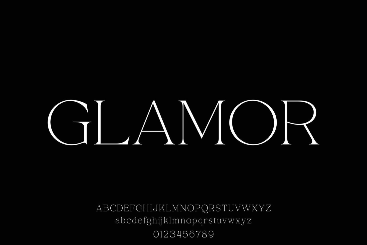 elegant lyx minimalistisk serif font vektor