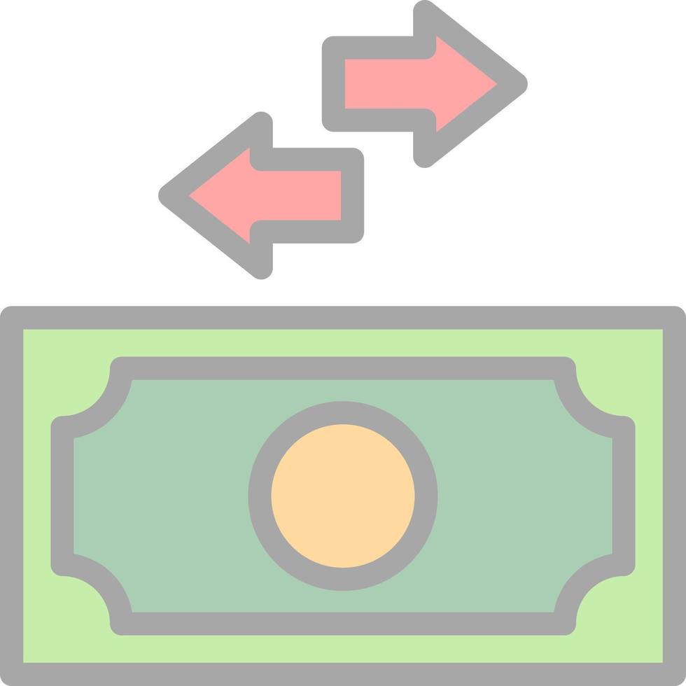 kontanter strömma vektor ikon design