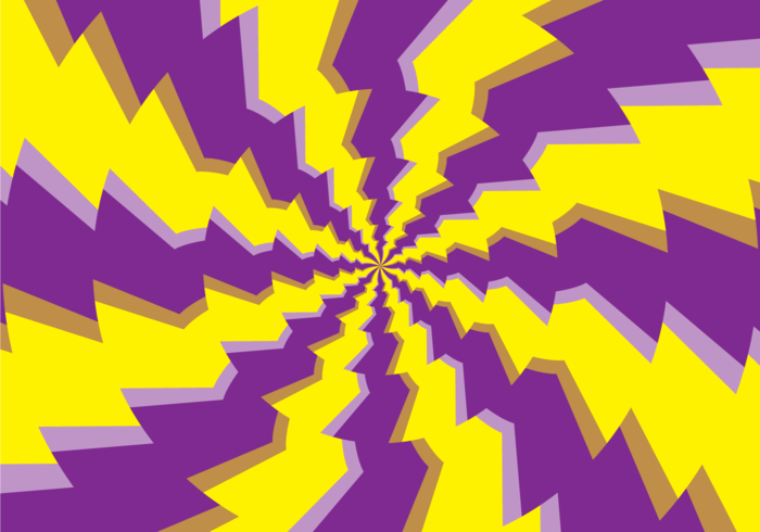 Psychedelische runde Hypnose-Illusion vektor