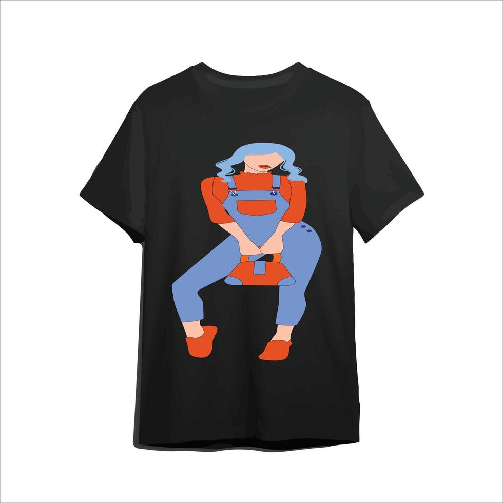 ledis t-shirt mit einzigartigem logo.stylisches mädchen logo.modisches t-shirt. vektor