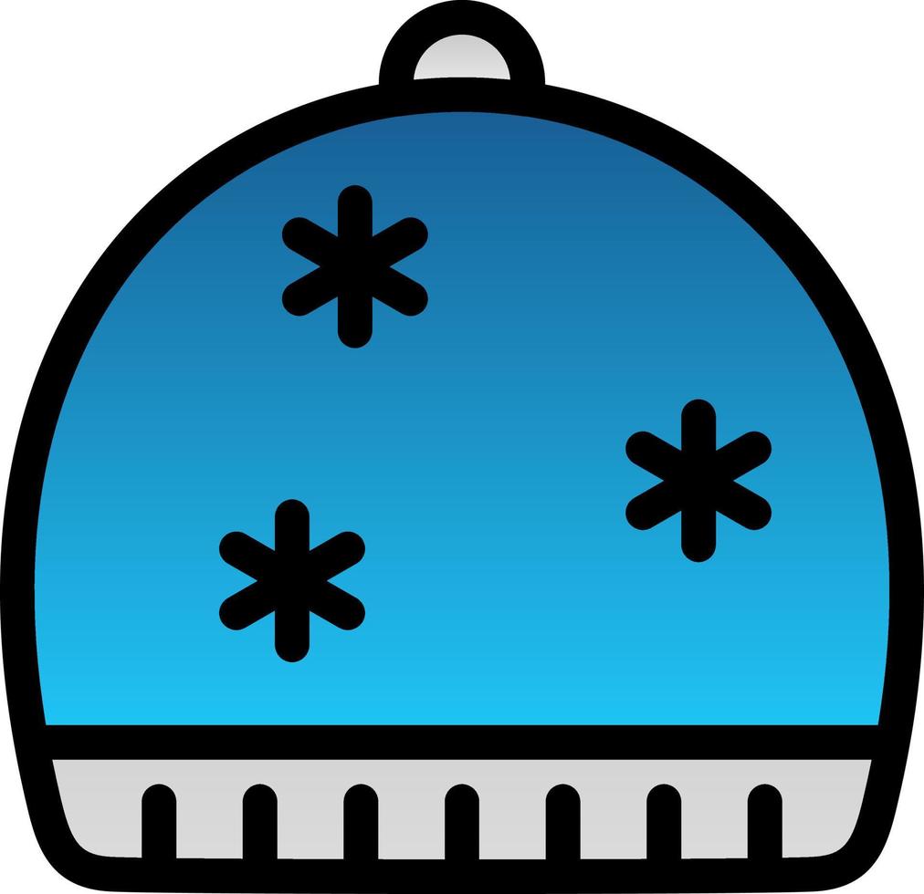 Winterkappen-Vektor-Icon-Design vektor