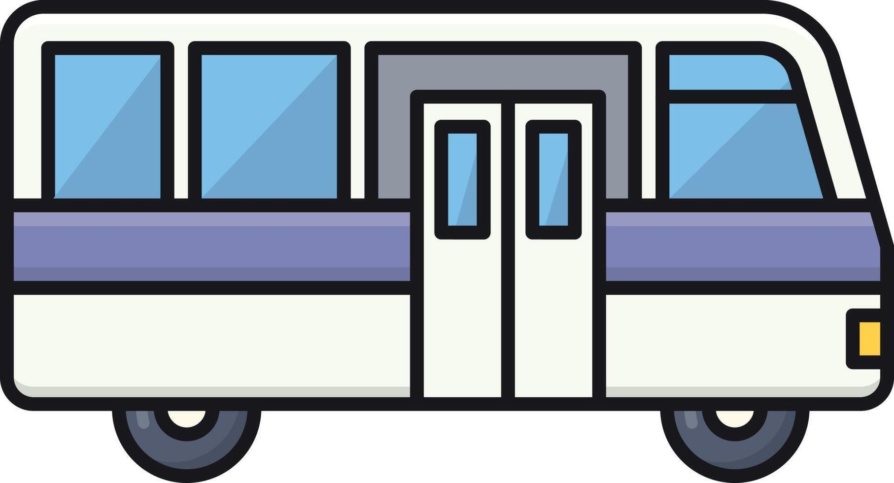 öffentliche busvektorillustration auf einem hintergrund. hochwertige symbole. vektorikonen für konzept und grafikdesign. vektor