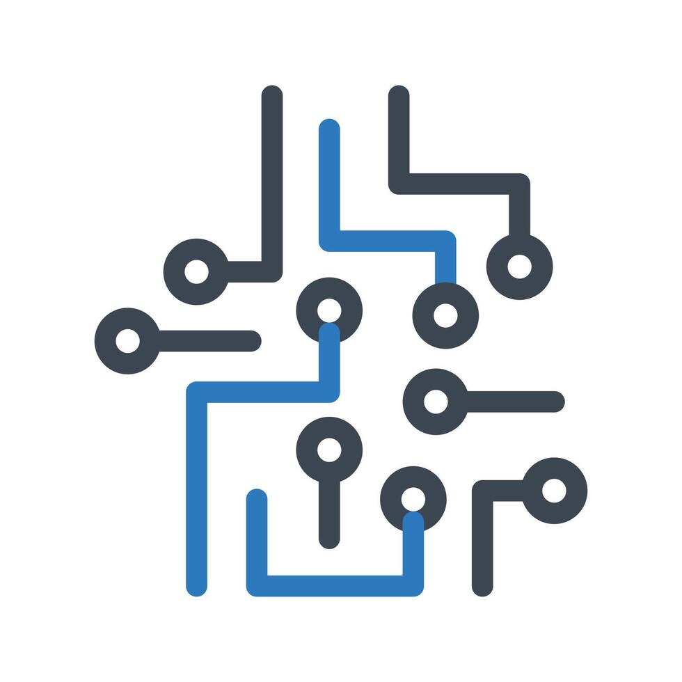 technologievektorillustration auf einem hintergrund. hochwertige symbole. vektorikonen für konzept und grafikdesign. vektor