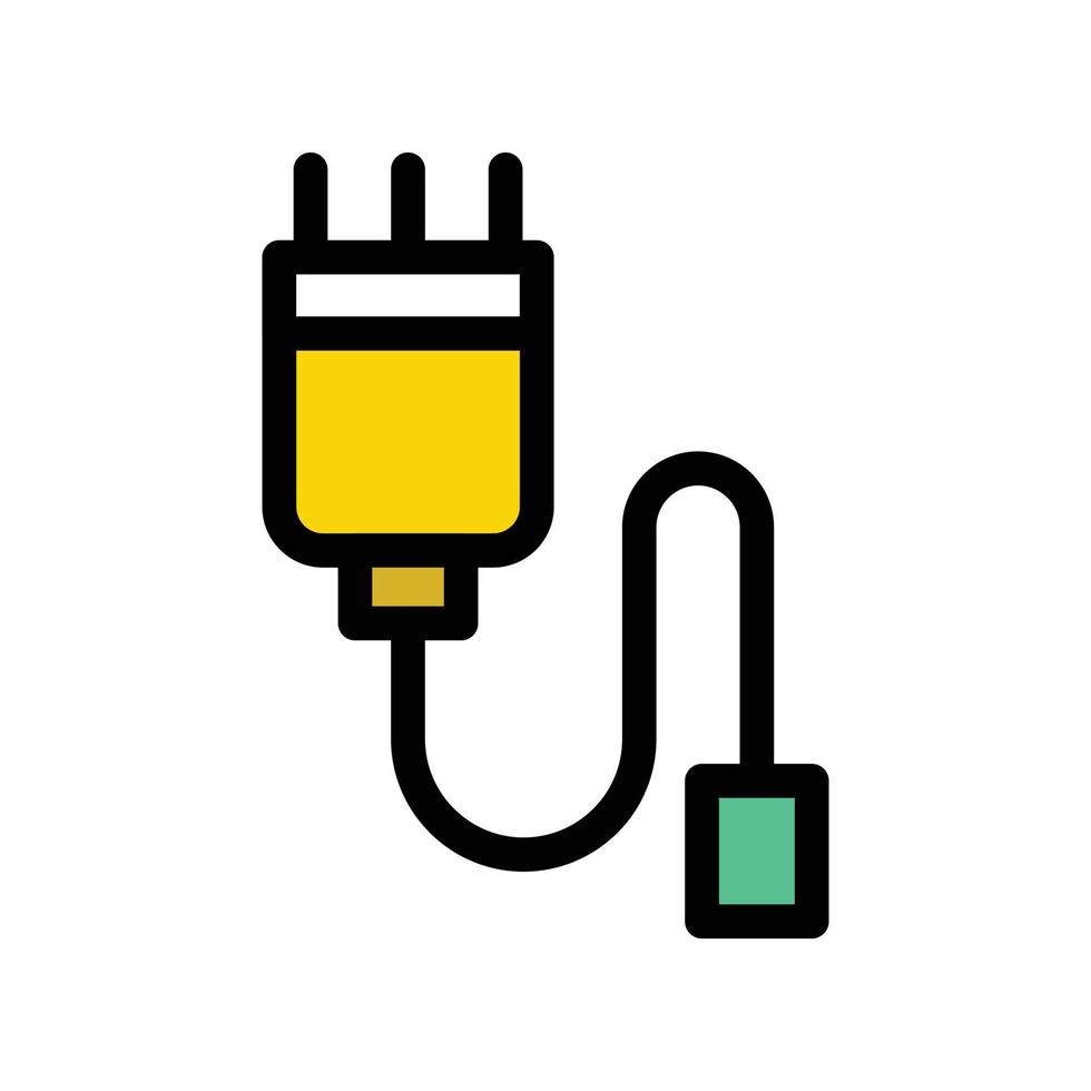 kabelstecker-vektorillustration auf einem hintergrund. hochwertige symbole. vektorikonen für konzept und grafikdesign. vektor