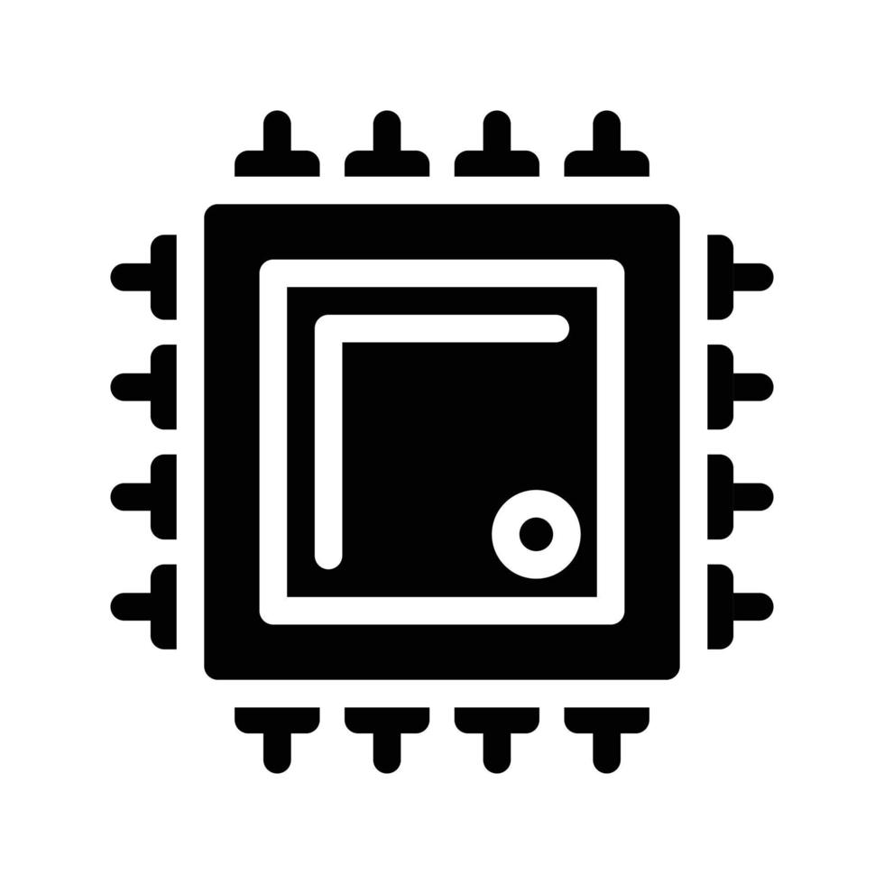 chip-vektorillustration auf einem hintergrund. hochwertige symbole. vektorikonen für konzept und grafikdesign. vektor
