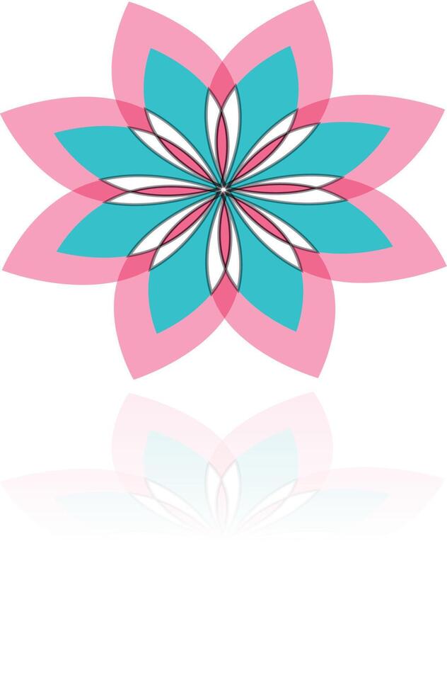 schönes abstraktes Blumenvektordesign vektor