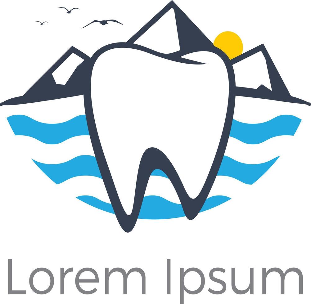 dental vård logotyp ikoner , tand i skydda, Hem, äpple och hjärta illustration. vektor