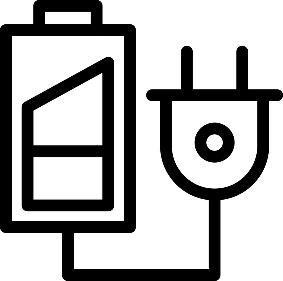 batterieladevektorillustration auf einem hintergrund. hochwertige symbole. vektorikonen für konzept und grafikdesign. vektor