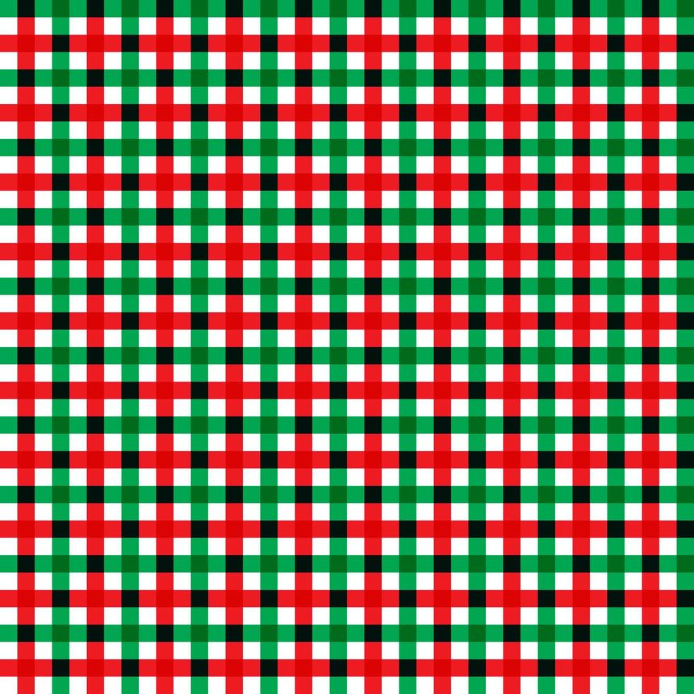 einfaches retro geometrisches weihnachtsmuster. traditionelle Farben. Thema des neuen Jahres. Die endlose Wintertextur kann zum Drucken auf Stoff und Papier oder zur Schrottbuchung verwendet werden. vektor