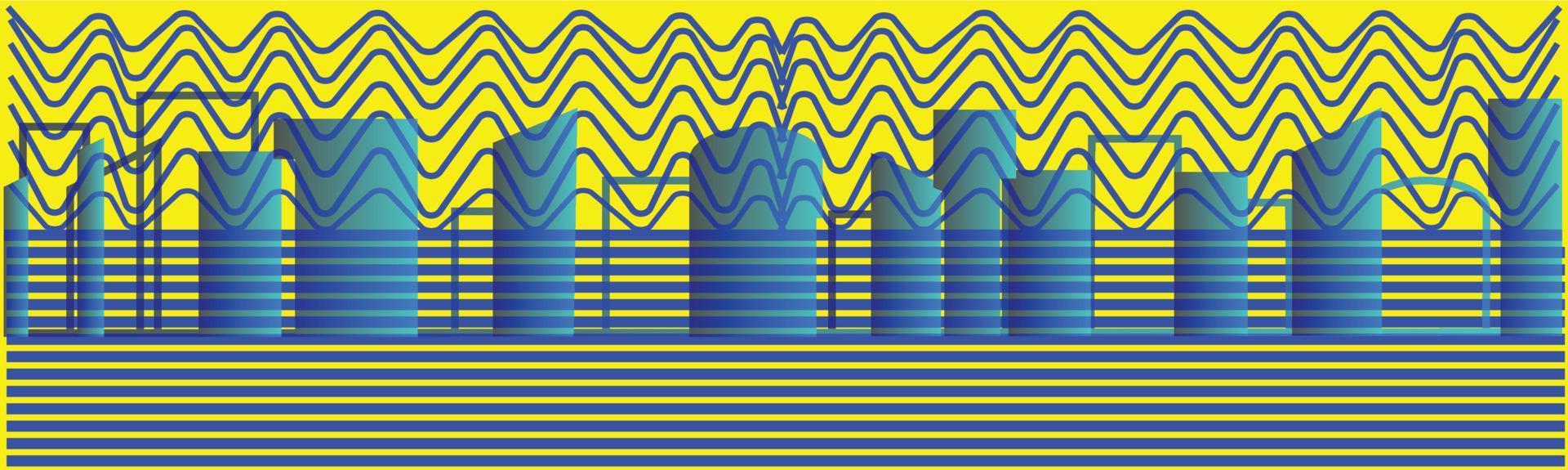 schlagkräftiges pastellfarbenes dreieck memphis abstraktes geometrisches muster webbanner hintergrund vektor