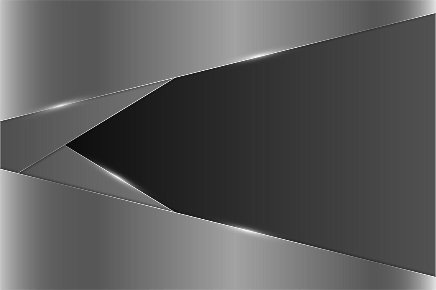 moderner silberner und grauer metallischer Hintergrund vektor