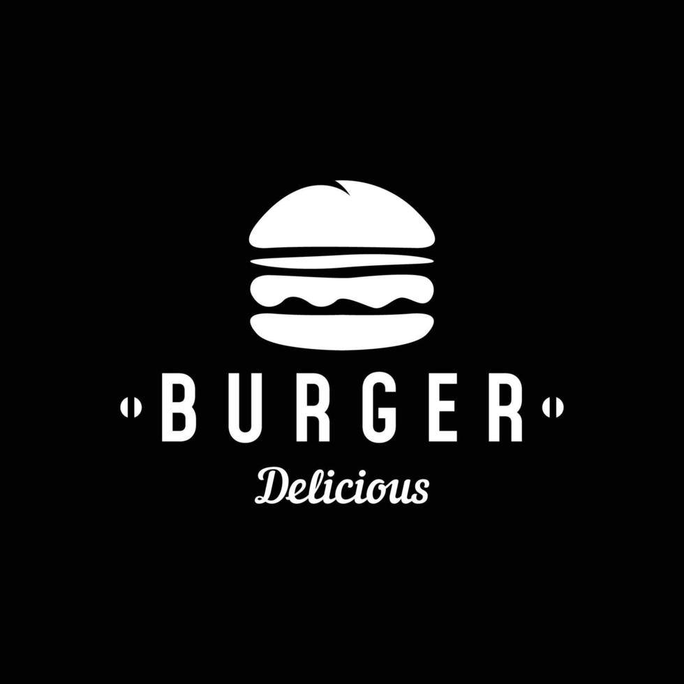 burger-logo, restaurant-emblem, café, burger-label und factory.fast-food-vorlage. vektor