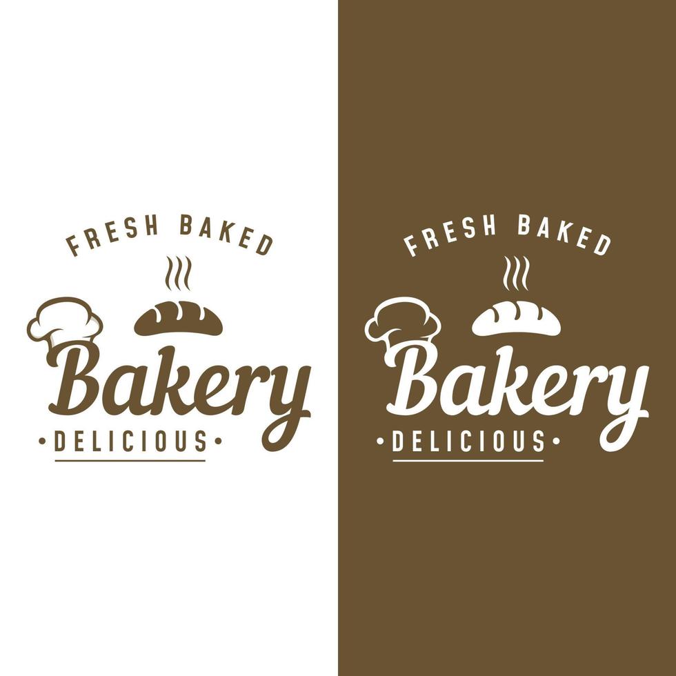 Retro-Weizenbrot-Logo-Design-Vorlage. Abzeichen für Bäckerei, hausgemachte Bäckerei, Restaurant oder Café, Konditorei, Geschäft. vektor
