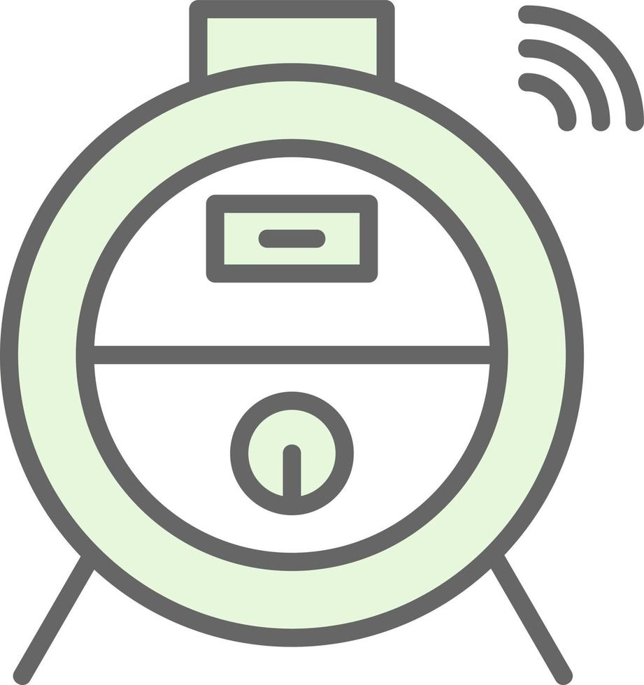 Roboter-Vakuum-Vektor-Icon-Design vektor