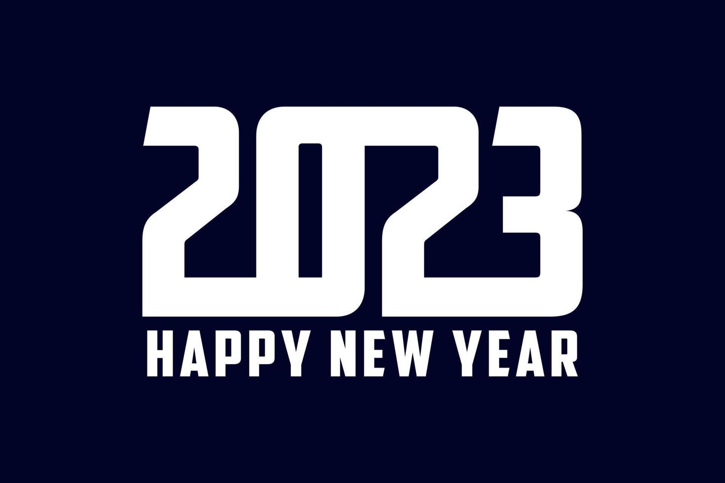 2023 neues Jahr stilvolles Textdesign. 2023 Nummerndesignvorlage. Vektorillustration vektor