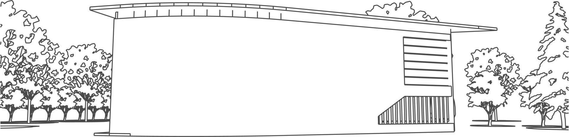 3D-Darstellung des Bauvorhabens vektor