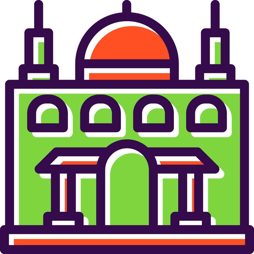 Moschee-Vektor-Icon-Design vektor