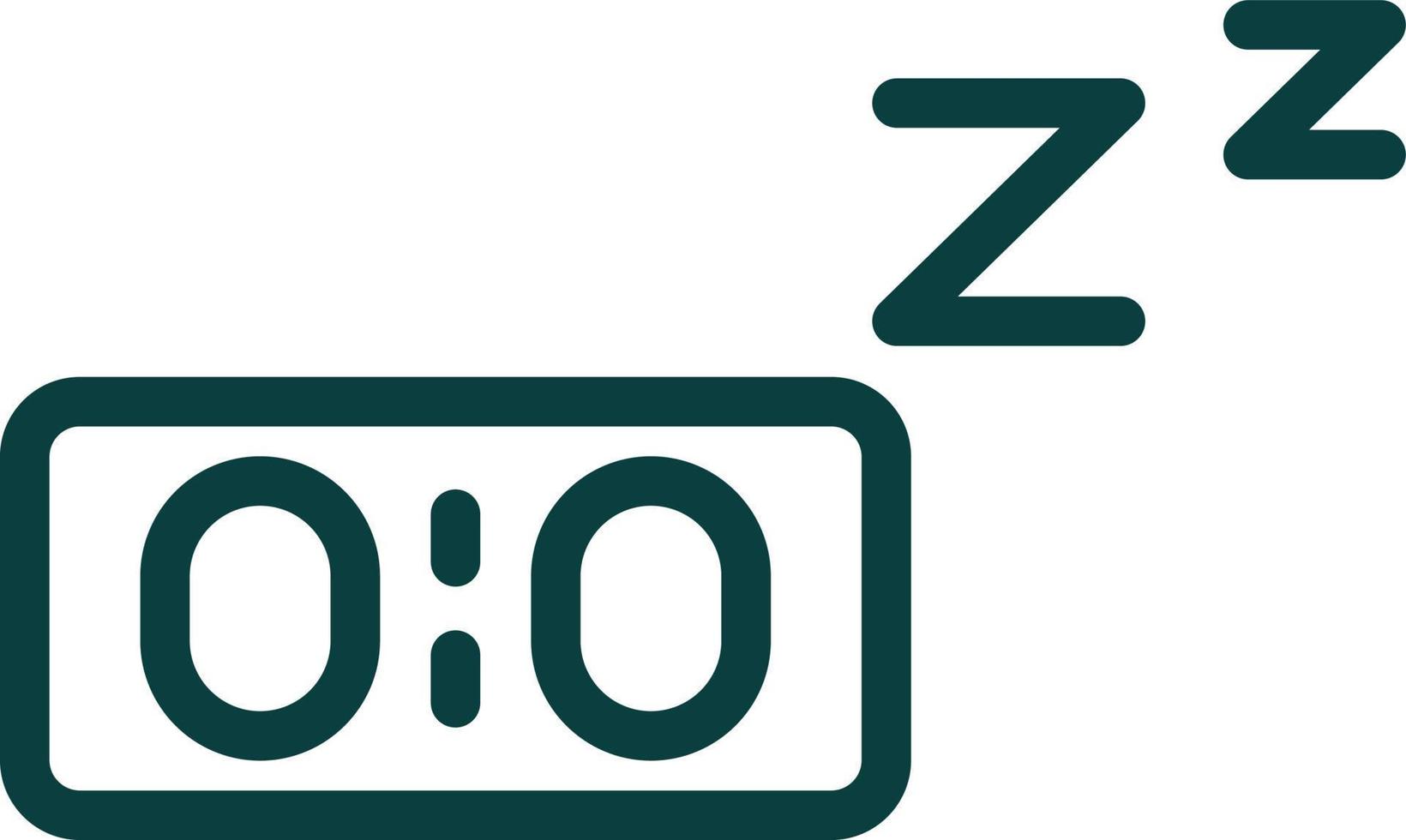 Snooze-Vektor-Icon-Design vektor