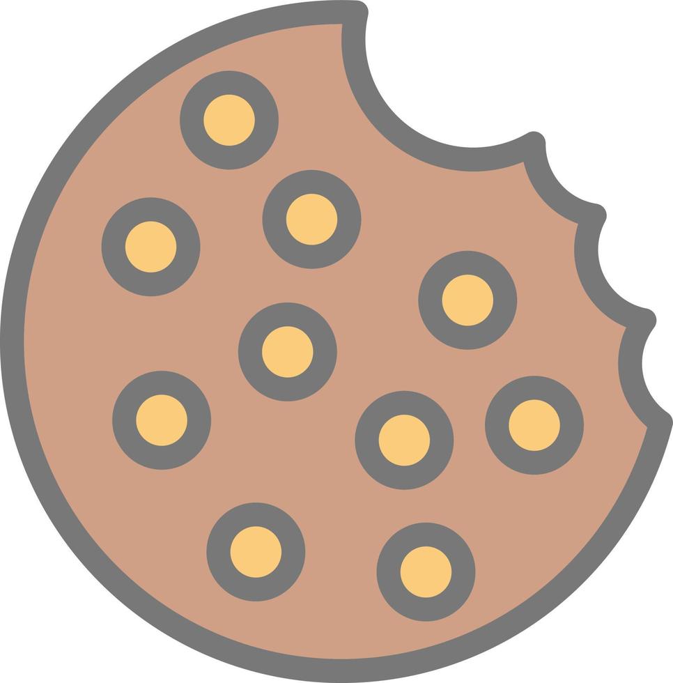Cookie-Vektor-Icon-Design vektor