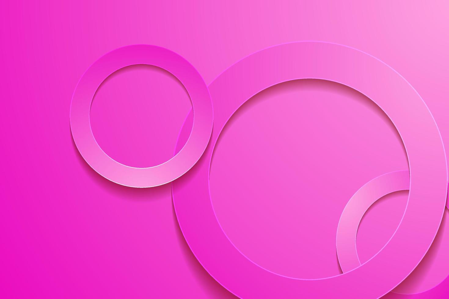 modern rosa bakgrunder. 3d cirkel papperssår lager bakgrund. vektor