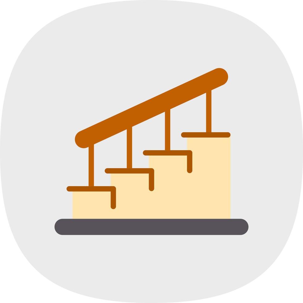 Treppen-Vektor-Icon-Design vektor