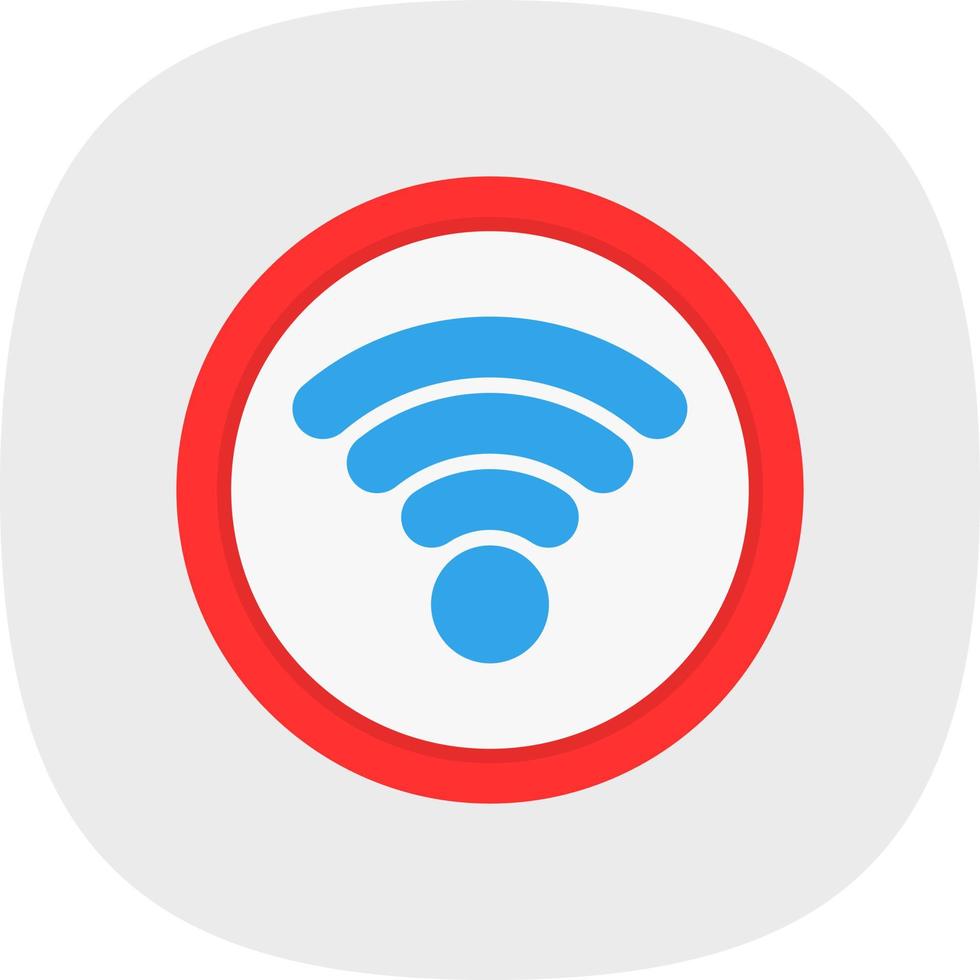 Wifi-Signal-Vektor-Icon-Design vektor