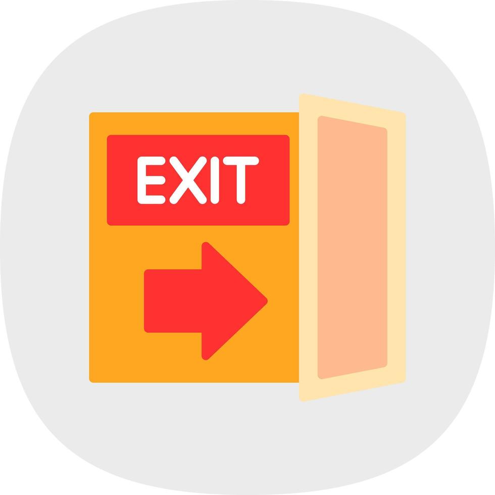 Exit-Vektor-Icon-Design vektor