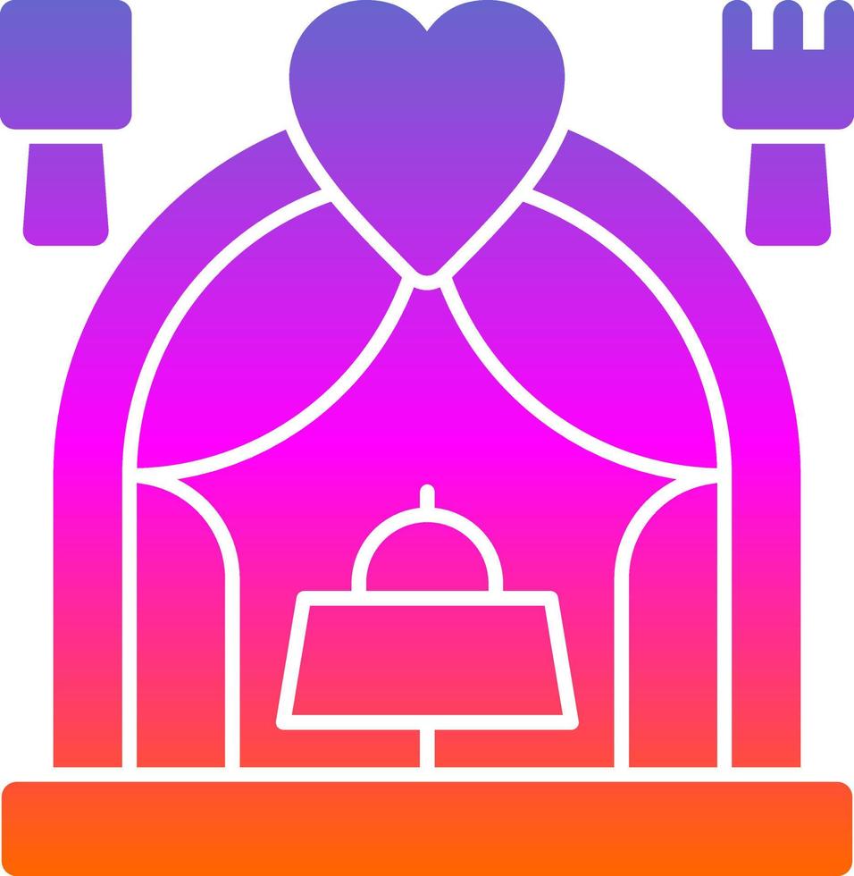 Hochzeitsessen Vektor-Icon-Design vektor