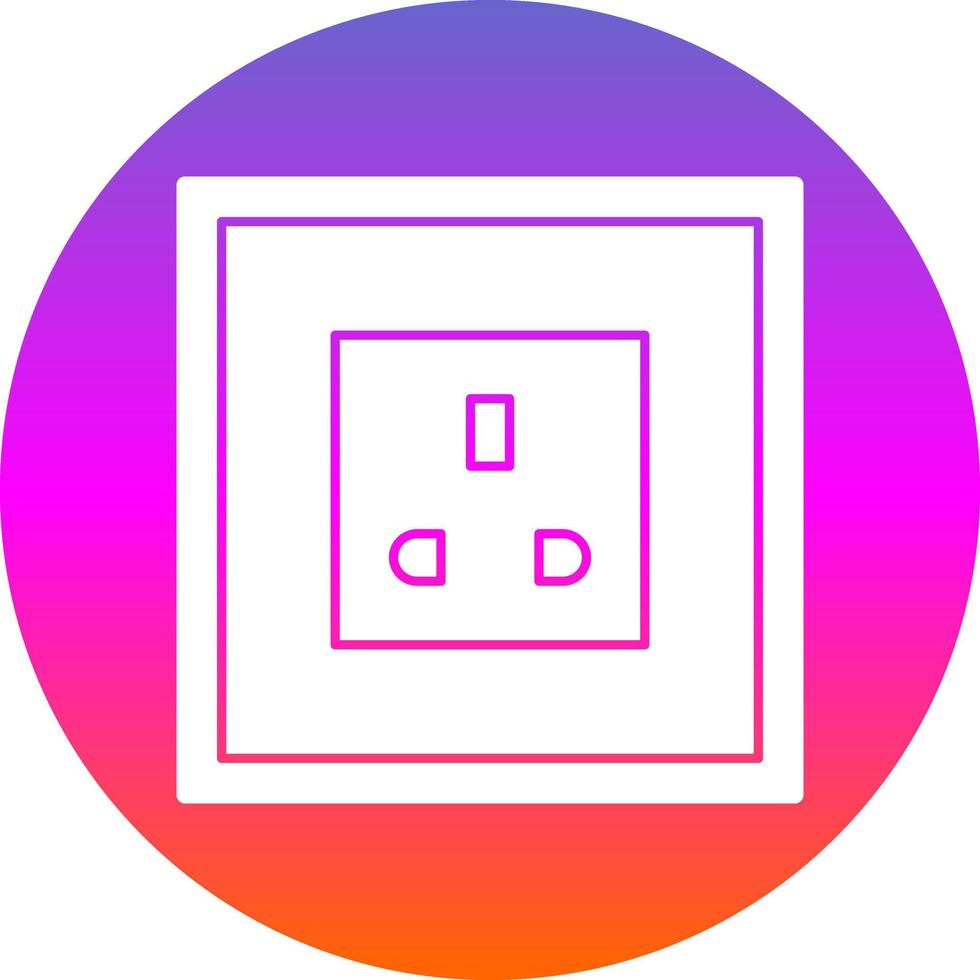 Steckdose Vektor Icon Design