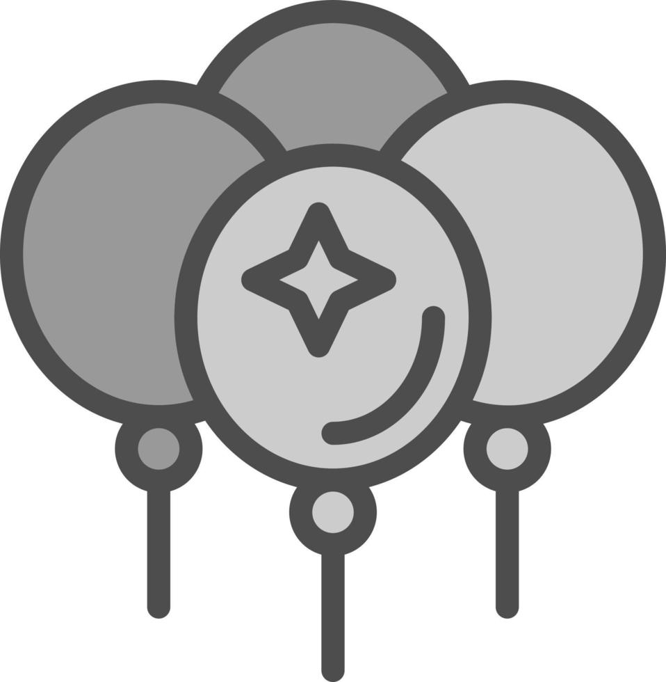 Luftballons-Vektor-Icon-Design vektor