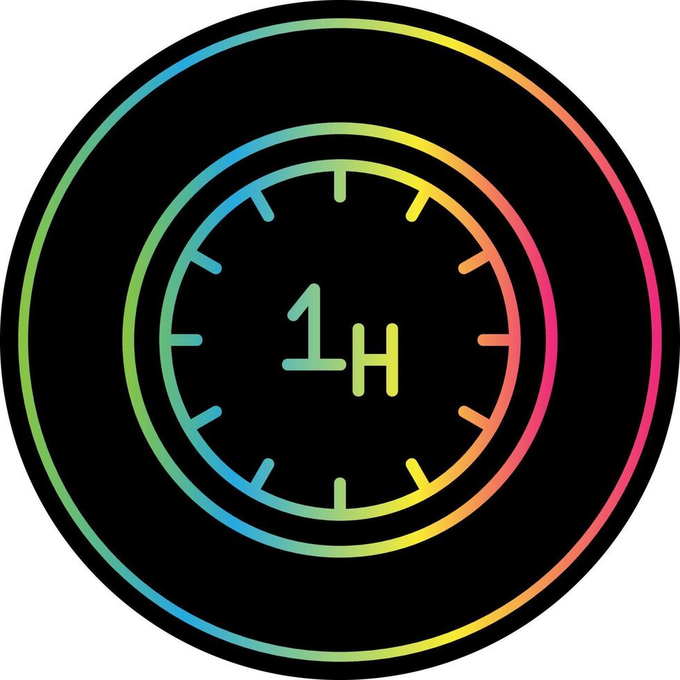 Stunden-Vektor-Icon-Design vektor