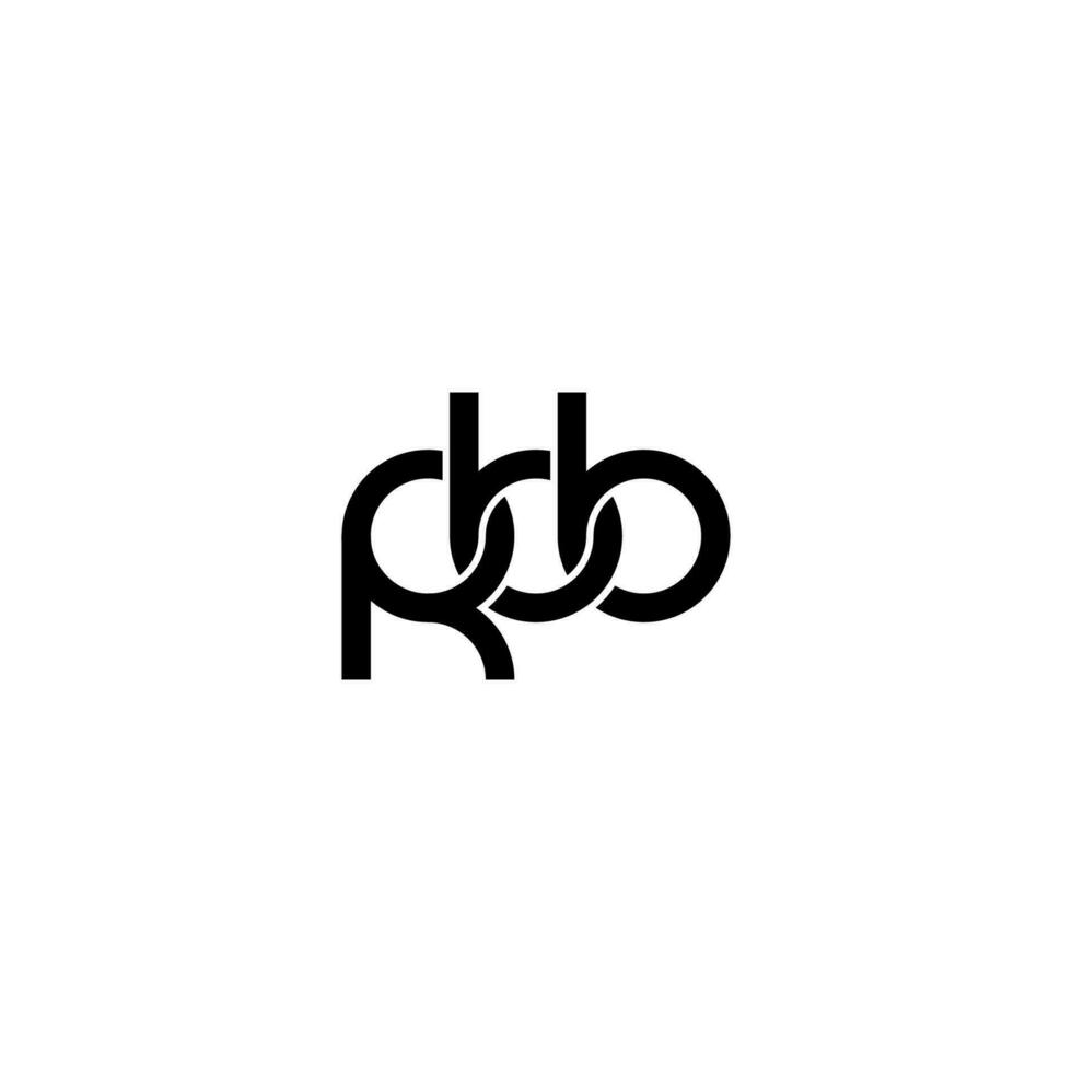 brev rbb logotyp enkel modern rena vektor