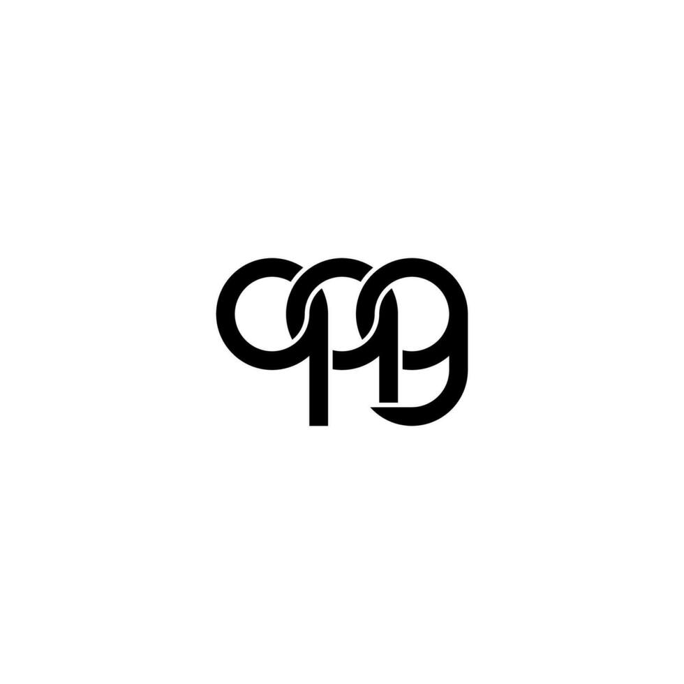 buchstaben qqg logo einfach modern sauber vektor