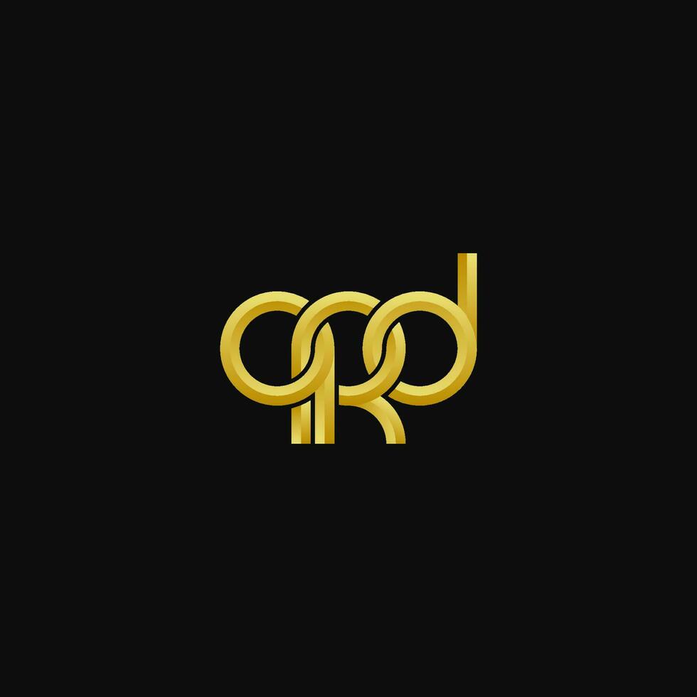 brev qrd logotyp enkel modern rena vektor