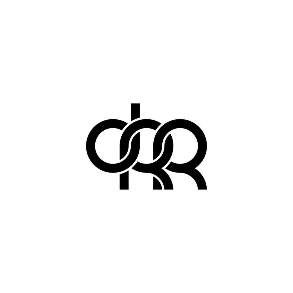 buchstaben drr logo einfach modern sauber vektor