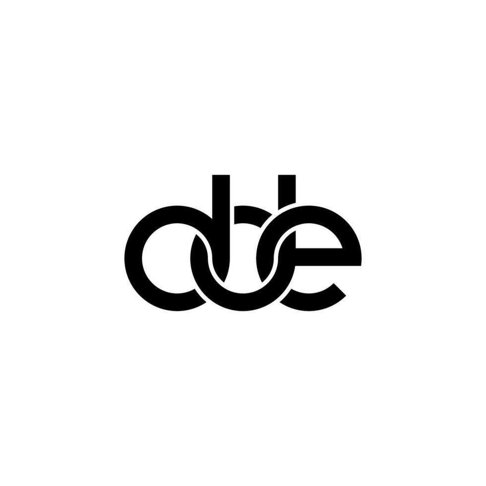 brev dde logotyp enkel modern rena vektor