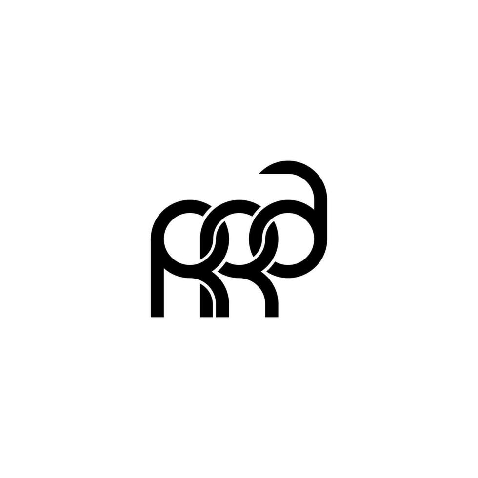 brev rra logotyp enkel modern rena vektor